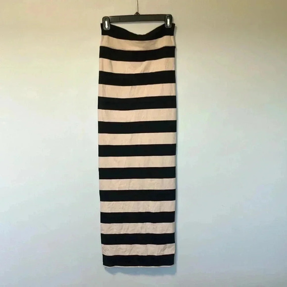 Free People Dresses & Skirts - Free  People beige black striped maxi skirt